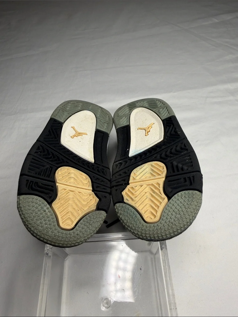 Nike Kids Olive and Black Suede High-Top Sneakers